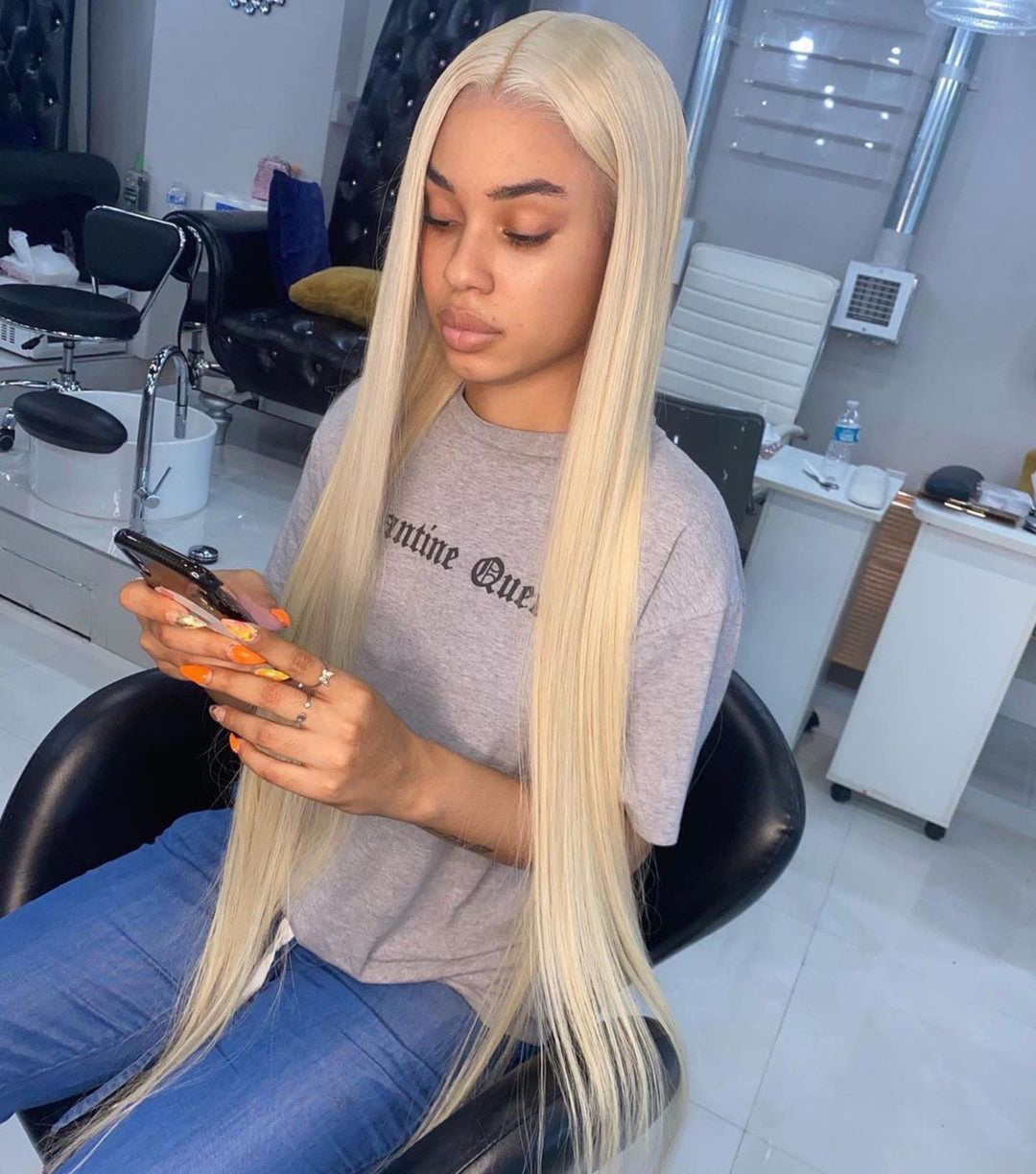BLONDE STRAIGHT LACE WIG